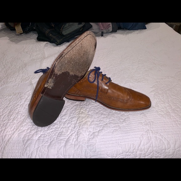 Cole Haan size10 Brown Wingtips shoes - Picture 2 of 7